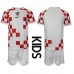 Kroatien Replika Babykläder Hemma matchkläder barn VM 2022 Korta ärmar (+ Korta byxor)